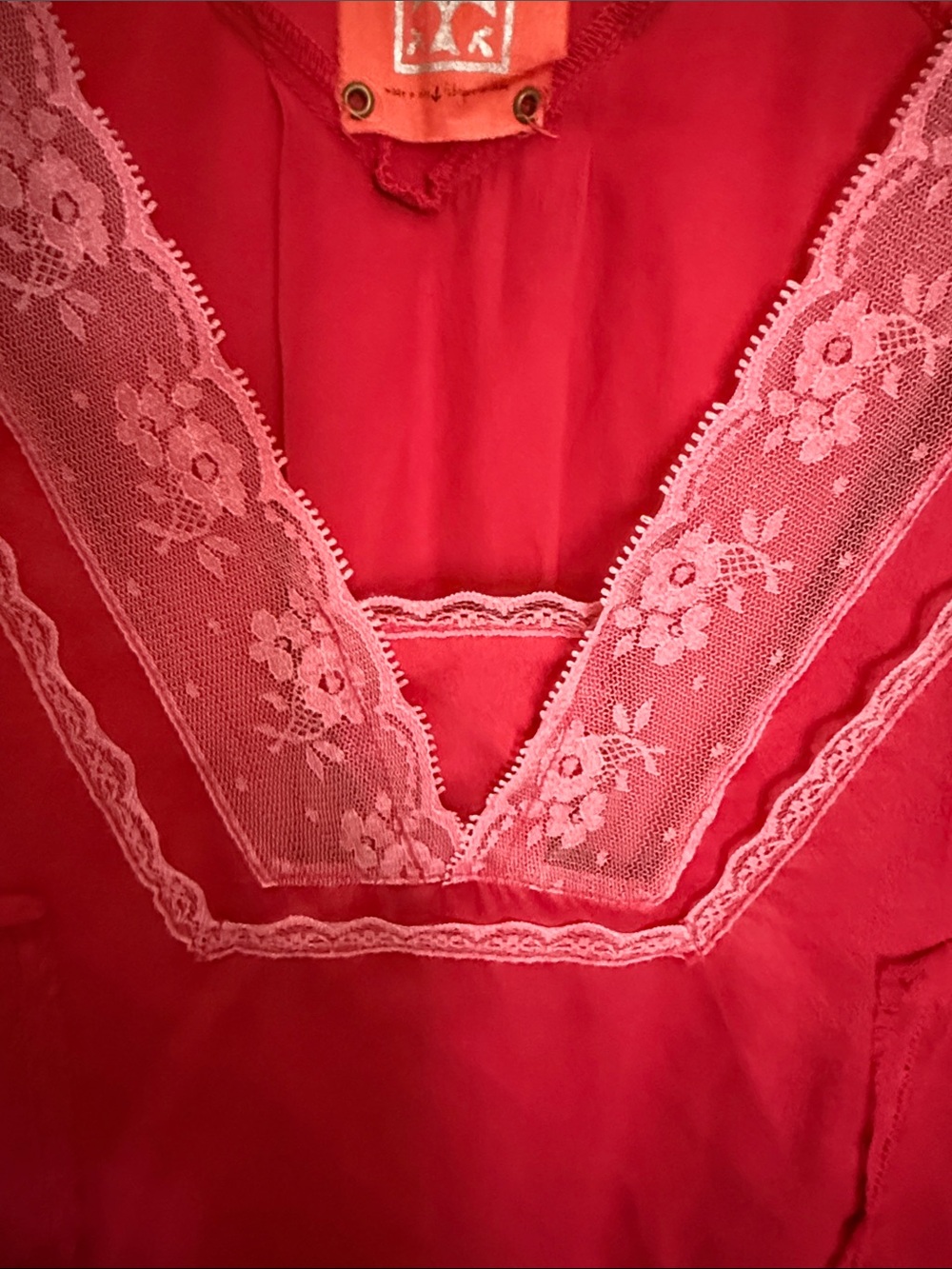 Vintage 100% silk Free People top - Picture 6 of 7